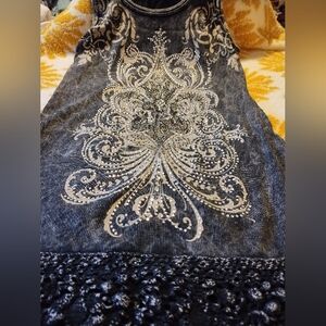 Vocal embellished Bling Tank Top